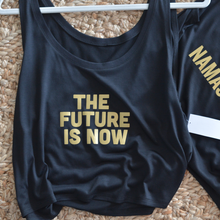 Load image into Gallery viewer, The Future is now - Boxy Tank GOLDEN