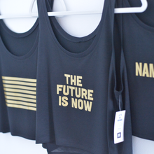 Load image into Gallery viewer, The Future is now - Boxy Tank GOLDEN