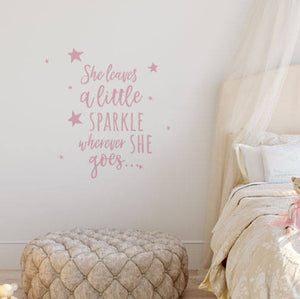 She leaves a Little Sparkle...