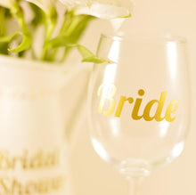 Load image into Gallery viewer, Set of Bridal Party Glass Decals - Wedding Decorations