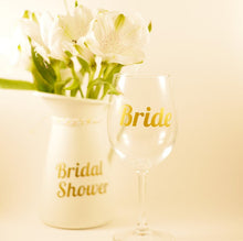 Load image into Gallery viewer, Set of Bridal Party Glass Decals - Wedding Decorations