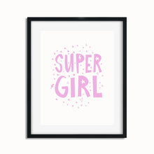 Load image into Gallery viewer, Printable Modern Nursery Decor - Super Girl