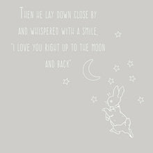 Load image into Gallery viewer, Peter Rabbit Decal - Love you to the moon and back