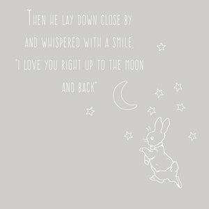 Peter Rabbit Decal - Love you to the moon and back