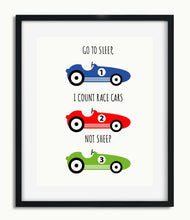 Load image into Gallery viewer, Race Car Printable ART