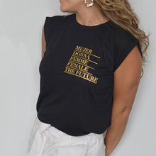 Load image into Gallery viewer, Red Donna - Rolled Cuffs Tee